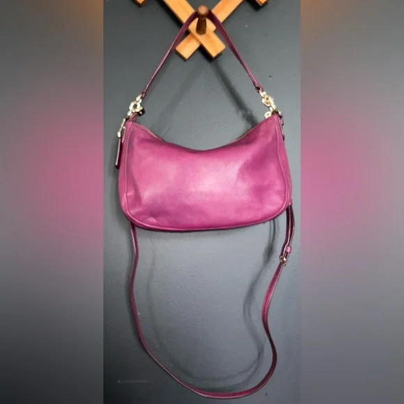 Coach Chelsea, 2way Smooth Purple Calf Leather Bag (2015) - 37018 - Picture 6 of 16